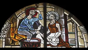 Stained Glass Window Drucke: Scenes from the life of St. Peter