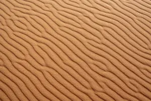 Empty Desert Landscapes Drucke: Scenic sand pattern on a desert's dune