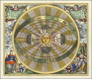 Symbolic Image Concept Drucke: Scenographia Systematis Copernicani