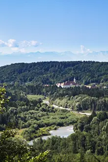 German Abbey Architecture Drucke: Schaftlarn Monastery in Isar Valley