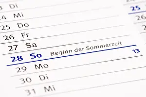 Central Europe Timetable Drucke: Schedule, start of summer time, Germany