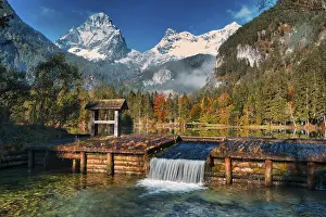 Austrian Landscapes Photography Drucke: Schiederweiher im Herbst, Hinterstoder