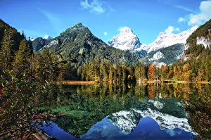 Upper Austria Travel Photography Drucke: Schiederweiher im Herbst, Hinterstoder