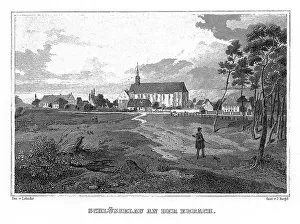 Deserted Town In Germany Drucke: Schluesselau an der Ebrach, drawing by Lebschee