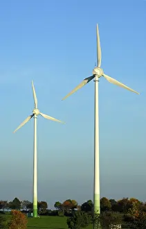 Eco Friendly Power Generation Drucke: Schmidt wind farm, Eifel mountain range