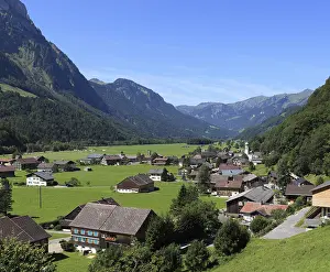 Deserted Austrian Town Drucke: Schnepfau, Bregenz Forest, Bregenzerwald