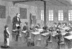 Classroom Scene Drucke: School, classroom, school class