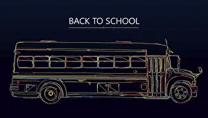 Learning Concept Image Drucke: Back to School illustration, vector sketch