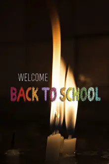 Educational Institution Image Drucke: Back to school wording as education
