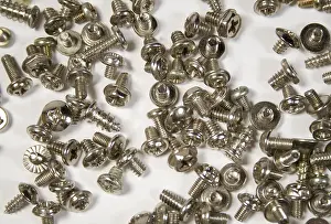 Handicraft Tools Drucke: Screws isolated