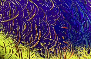 No People Image Drucke: Scribbles all along the colorful background