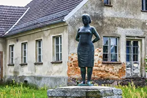 Central European Art Piece Drucke: Sculpture The Binding in Hermersdorf