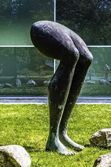 Bildhauerei Drucke: BITTE Skulptur des niederländischen Künstlers Henk Visch.