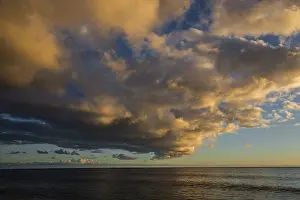 Madeira Sunset Drucke: Sea and dramatic cloud atmosphere