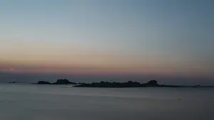 Uninhabited Coastal Scenes Drucke: Sea in the evening light