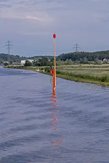 Northern Germany Boat Trip Drucke: Sea mark, reflection curls corkscrew-shaped