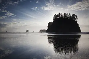 Second Beach Rock Formation Drucke: Sea stack on Second Beach in Olympic National Park
