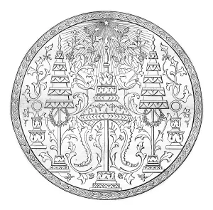 Thailand Travel Photography Drucke: Seal of the second king of Siam