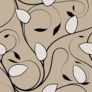 Modern Architectural Style Illustration Drucke: Seamless stylish flourish design pattern