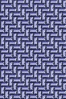 Empty Uninhabited Space Drucke: Seamless tileable metal decorative background pattern