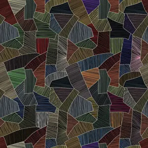 Geometrische Formen Drucke: Seamless Vektor-Mosaikmuster