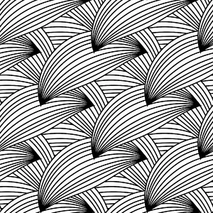 Deserted Building Architecture Drucke: Seamless white and black pattern. background