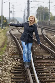 Railway Track Photography Drucke: In search of the right decision