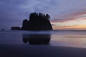 Olympic Coast Beach Drucke: Second Beach at La Push, Olympic Coast