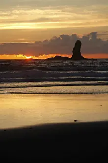 US American Nature Landscapes Drucke: Second Beach at La Push, Olympic Coast
