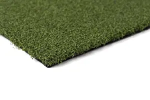 White Background Studio Drucke: Section of artificial turf grass on white background