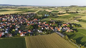 Bavaria Aerial View Drucke: Seinsheim