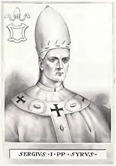 Christian Leader Drucke: Sergius I (born)