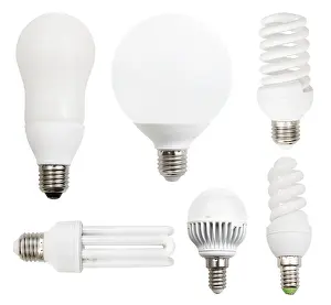 Energy Consumption Reduction Drucke: Set of energy-saving compact fluorescent