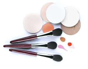 Handicraft Painting Tools Drucke: Set of professional brushes for applying blush