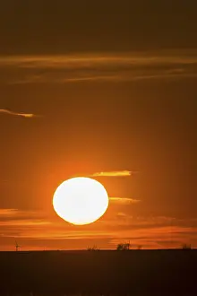 Evening Atmosphere In Bavaria Drucke: Setting sun, Bavaria, Germany