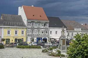 Main Square Austria Drucke: Sgraffito House on the Main Square