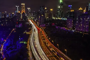 Blurred City Motion Drucke: Shanghai