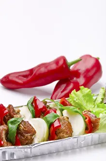 Grilled Meat Nutrition Drucke: Shashlik