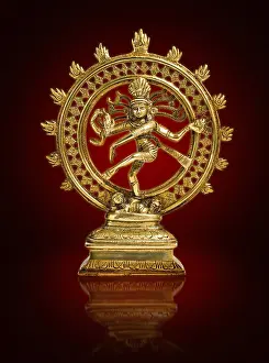 Hindu God Statue Drucke: Shiva design