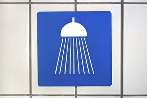 Cleanliness Signpost Drucke: Shower
