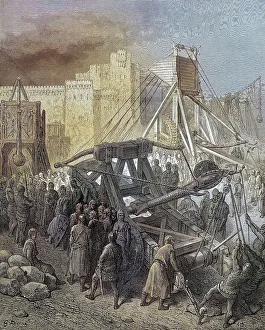 Medieval Siege Engines Drucke: Siege engines of the Crusaders