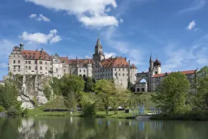 Baden Wurttemberg Germany Castles Drucke: Sigmaringen Castle overlooking Danube