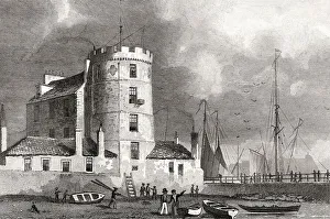 Historic Scottish Buildings Drucke: The Signal Tower, Leith Harbour