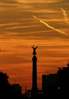 Berlin Victory Column Drucke: Silhouette of the Siegessaeule