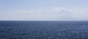 Drucke von Silhouette der Taurusberge, Antalya, Türkische Riviera, Türkei, Asien Stier Drucke: Silhouette der Taurusberge