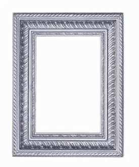 Studio Cutout Image Drucke: Silver Picture frame