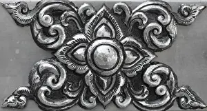 Office Supply Drucke: Simple ornament, minted in silver