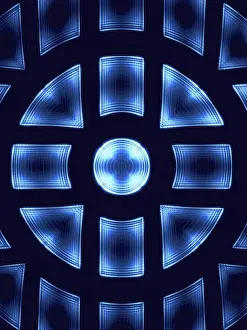 Abstract Computer Generated Image Drucke: Simple technology background - abstract computer-generated image