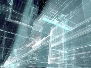 Digitale Kunst Drucke: Einfache Technologie-Hintergrund - abstrakte computer-generierte Bild.