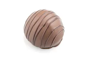 Single Chocolate Candy Drucke: Single chocolate candy isolated on white background
